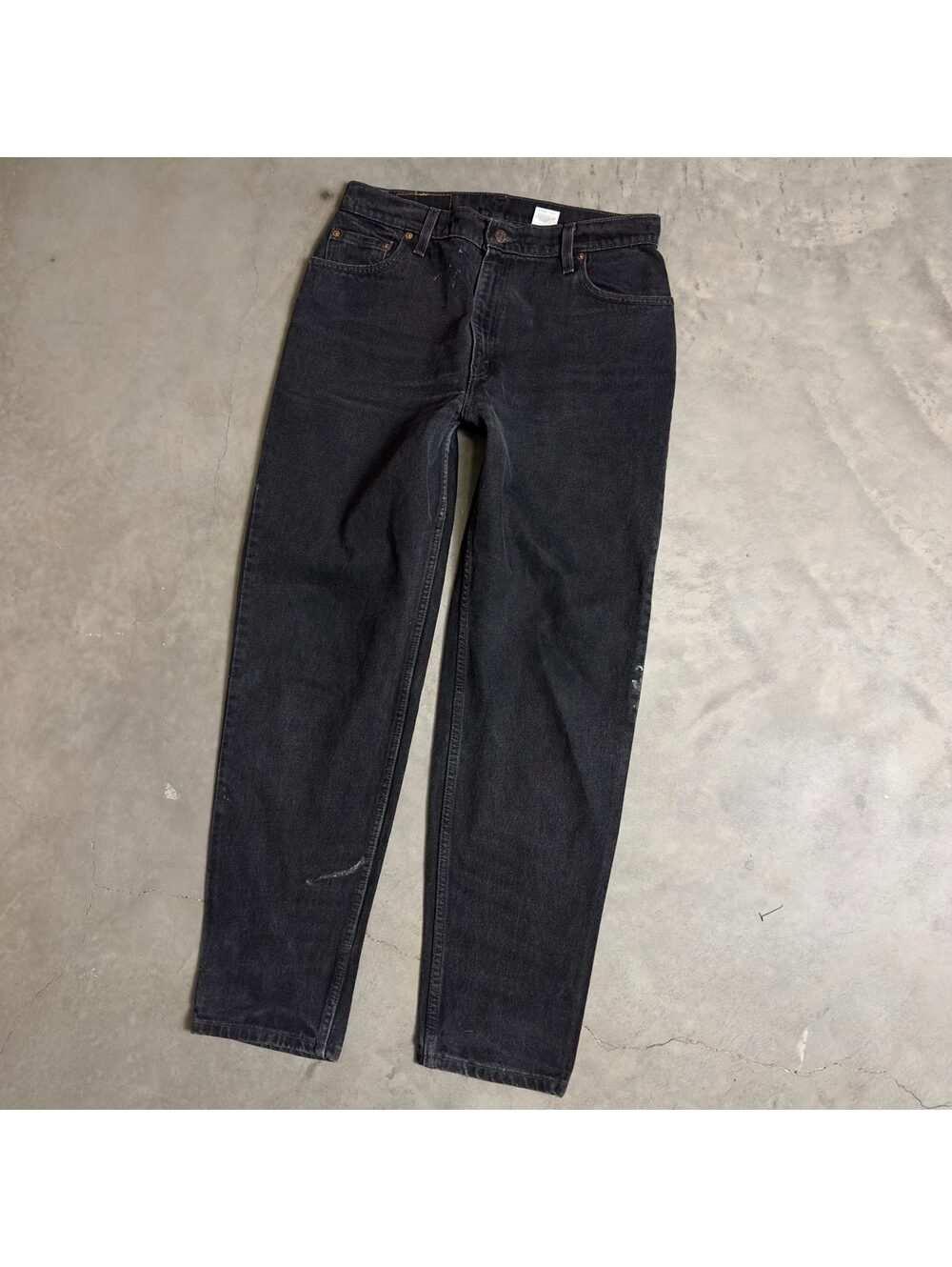 Vintage Levi's 550 Relaxed Jeans Womens 14M Black Tapered